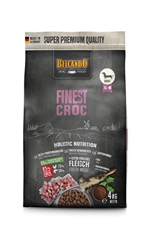 Belcando Finest Croc 4 kg Hundefutter Trockenfutter für kleine mittlere Hunde Alleinfuttermittel für ausgewachsene Hunde ab 1 Jahr