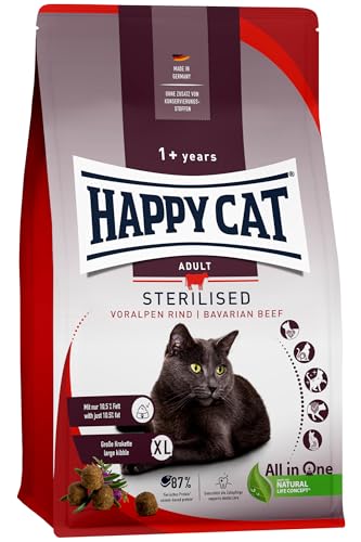  70575   Sterilised Adult Voralpen Rind   für sterilisierte und Kater   4kg Inhalt