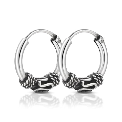 Unique Gems Sterlingsilber Gothic Ohrpiercing Silberohrringe 13mm Juweliers  Qualität