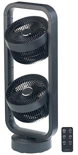  Turmventilatoren Standventilator 2 Rotoren 3 Stufen Oszillation Timer 70 Watt Raumzirkulator Ventilator Ventilator Windsimulation Fernbedienungen