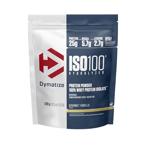 Dymatize ISO 100 Hydrolyzed Gourmet Vanilla 570g   Hydrolysate Isolat