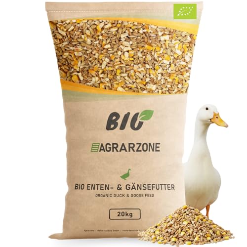 Agrarzone Bio Entenfutter Laufenten 20 kg - 100% Bio-Qualität aus Österreich - Artgerechtes Laufenten Futter mehrfach gereinigt - Futter für Enten Wildenten Gänse