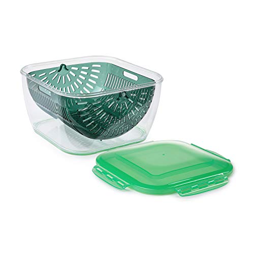 Genius Nicer Dicer Chef 3-in-1 Siebschüssel Set 3-tlg Direkt in das Sieb schneiden waschen und einfach abgießen Perfektes Zubehör zu Ihrem Nicer Dicer Chef