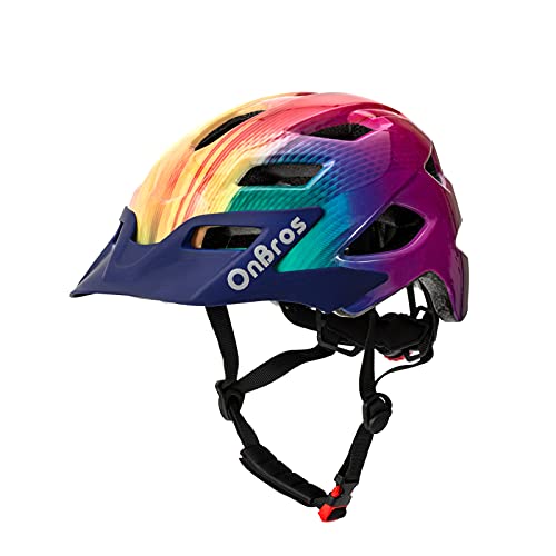 OnBros Kinder Fahrradhelm 5-14 Jahre Fahrradhelm Kinder für Mädchen und Jungen Skater Kinderhelm und Fahrradhelm Kinder für Pedalboard Kinderfahrradhelm Leicht Einstellbar 50-57CM