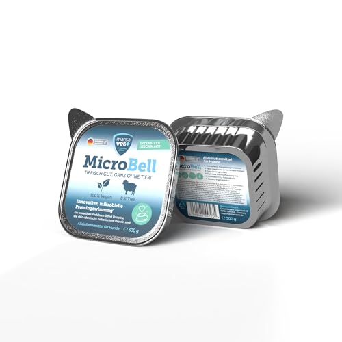 Marsavet veganes für MicroBell mit mikrobiellem Protein   300 g. Hypoallergenes ohne Getreide und Gluten. Innovatives veganes Alleinfuttermittel für.