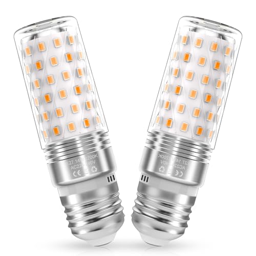 Liyade Birne 14Wühbirne Warmweiß 2700K 1400LMühbirne ersetzt 140W Halogenlampe Maiskolben Leuchtmittel Kein Flackern Nicht AC 220 240V 2er Pack