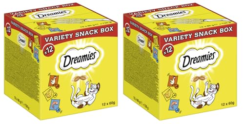 DREAMIES Multipack Variety Snack Box 3 Varietäten 2 Huhn Käse Fisch