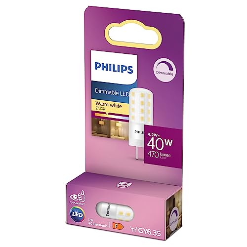 Philips LED Standard Brenner mit 40W GY6.35 Sockel warmweiß dimmbar