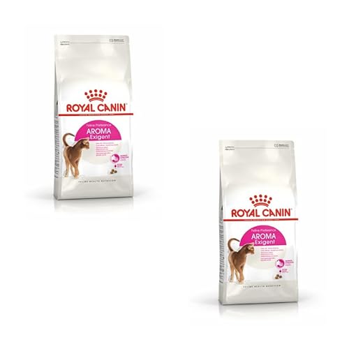ROYAL CANIN Aroma Exigent Doppelpack 2 x 400 g Alleinfuttermittel für besonders wählerische Katzen Ab dem 12. Monat Kann dabei helfen die Harnwegsfunktion zu unterstützen