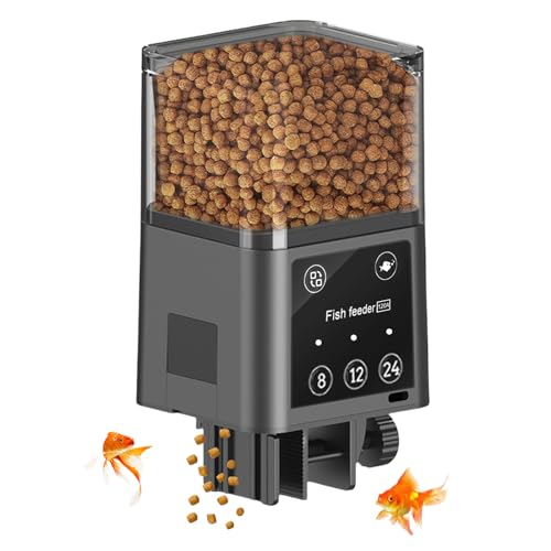 320 ml Futterautomat für Aquarium - Elektrischer Fischfutterautomat mit 3 Zeitgesteuerten Fütterungsmodi perfekt für Zuhause