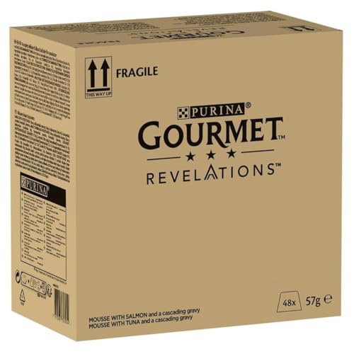 Gourmet Gourmet PURINA GOURMET Revelations Mousse Katzenfutter nass in Sauce Lachs Thunfisch 48er Pack 48 x 57g