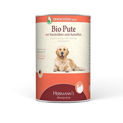 Herrmann s Herrmanns Hundefutter Erwachsen Bio-Pute 400g 12 x 400 g