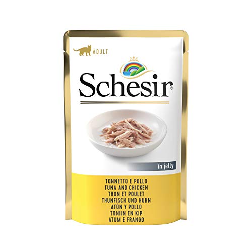 Schesir Cat Jelly Thunfisch mit Huhn 20 Beutelx 85 g