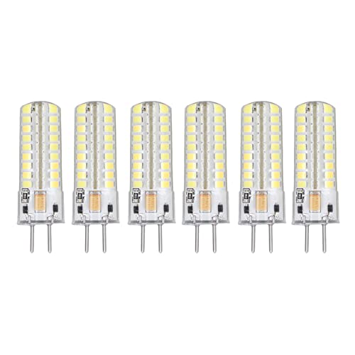 TOPINCN 6 Stück GY6.35 LED Birne 7W AC DC12V 700lm 72 LEDs 360 Grad LED Mais Glühbirne für Pendelleuchten Deckenleuchten Weißes Licht