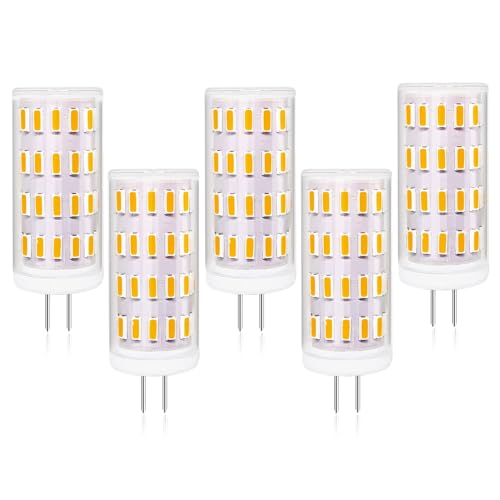 Tupolife G4 LED Dimmbar 12V Lampe Warmweiss 3000K 3W Leuchtmittel ersatz 30W G4 12V Halogen Birnen 350LM AC DC 12-24V 5er-Pack