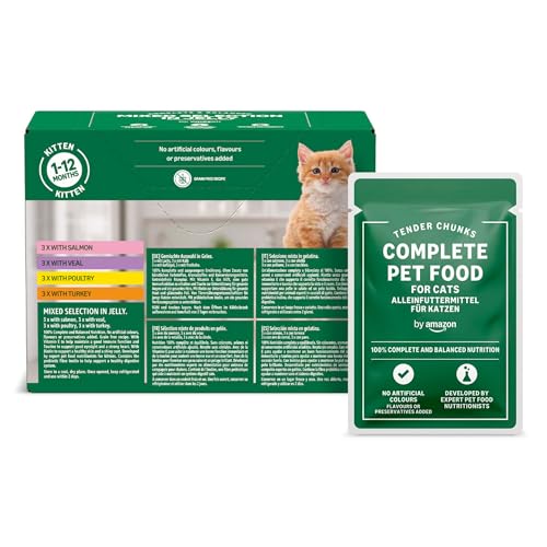 by Amazon für junge Katzen Gemischte Auswahl 1.2kg mit 100g