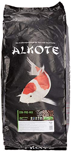 AL-KO-TE 3-Jahreszeitenfutter für kleine Kois Frühjahr bis Herbst Schwimmende Pellets 6 mm Hauptfutter Conpro Mix 13 5 kg