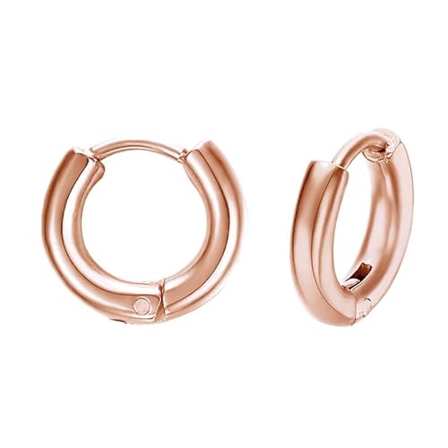 BOBIJOO JEWELRY   Petite Paire Boucles d Oreilles Homme Cr oles 12mm 2.5mm Acier 316L Au choix Argent Or Rose Noir   Stahl