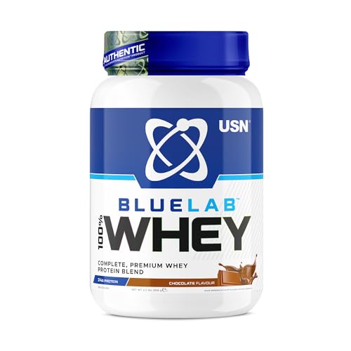 USN Blue Lab Whey Protein Premium Molkenproteinpulver wissenschaftlich entwickeltes Post-Workout Muskelaufbau Protein Pulver mit BCAAs Schokolade 2kg