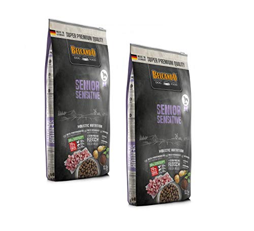 2 x 12 5 kg 25 kg Belcando Senior Sensitive Trockenfutter Sparpaket