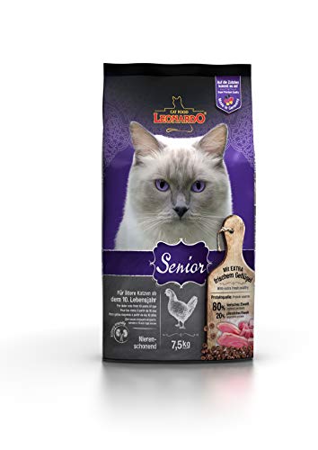 Leonardo Senior 7 5kg Katzenfutter Trockenfutter für ältere Katzen Alleinfuttermittel für ältere Katzen ab ca. 10 Jahren