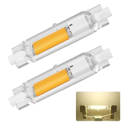 R7S LED 78mm Dimmbar 20W Lampen R7S LED 78mm Glühbirne Ersatz für 200W Halogen Leuchtmittel R7S LED Stab Naturweiß 4000K 2000LM Kein Flackern 360 Abstrahlwinkel LED Stab 2PCS