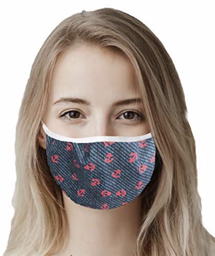Waschbare Mundmaske Maske Gesichtsmaske Oeko TEX 100 CE Zertifiziert Geruchsneutral Antibakterielle Wirkung Wasserabweisend Gesichtsschutz Face MASKC Wiederverwendbar C Motiv 15