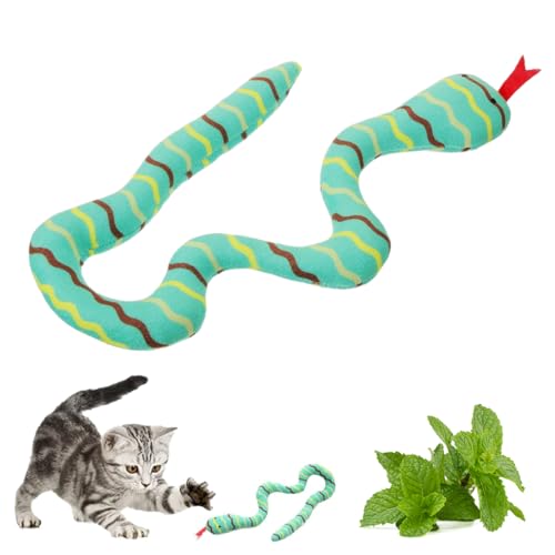KEWUF Interaktives zur Selbstbeschäftigung Katzenbeißseil Kauspielzeug für Zahnpflege Gegen Mundgeruch