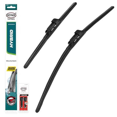 HEYNER Scheibenwischer Set passend für Ford TOURNEO Courier 02.2014-10.2024 HYBRID Flachbalkenwischer Frontscheibenwischer