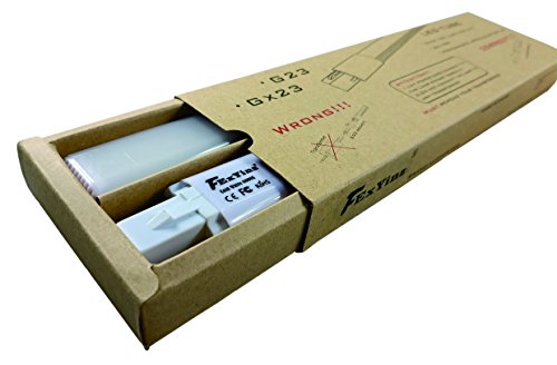 FExYinz MEHRWEG 2er-Pack 9 25 Zoll Ra 90 G23 LED-Lampe 8 Watt Kaltweiß 6000K 800 Lumen PLS CFL Kompakte LED Leuchtstoffröhre