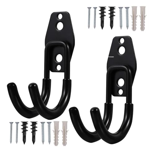 Gadpiparty 4 Stück Gartenschlauchhalter aus Edelstahl Robuste rutschfeste Wandhalterung für Garten und Garage Heavy Duty Haken Zur Schlauch und Geräteaufbewahrung