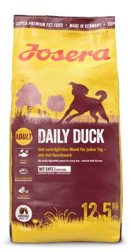 Josera DailyDuck 1 x 12 5 kg Glutenfreies Hundefutter mit Ente Super Premium Trockenfutter für ausgewachsene Hunde 1er Pack