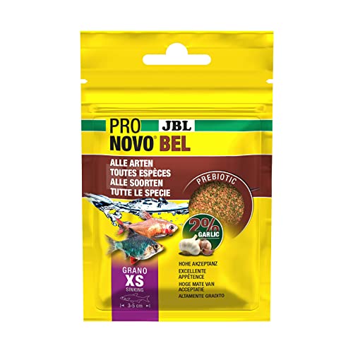 JBL PRONOVO BEL GRANO Hauptfutter für alle Aquarienfische von 3-5 cm Fischfutter-Granulat Größe XS 20 ml