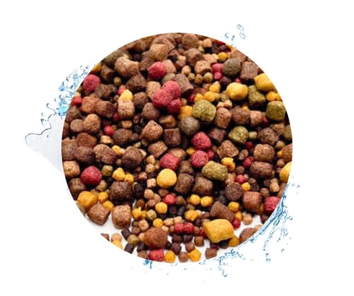 Warnick s Koifutter 5-Sorten-Mix mit Spirulina - 15 L 3-6 mm - Fischfutter für Koi Zierfrische - schwimmfähig gut verdaulich