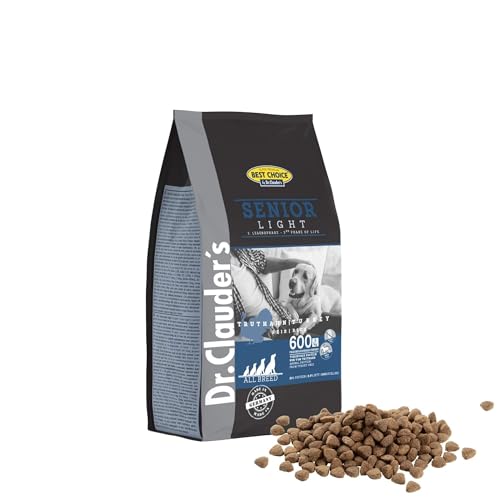 DR.CLAUDER S - Best Choice Senior Light Trockenfutter für ältere Hunde mit geringem Energiebedarf zur Gewichtskontrolle. Weizenfreies Alleinfutter im Beutel 350g Truthahn Reis