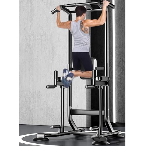Power Tower Klimmzugstation Multifunktions-Trainingsgerät für Zuhause Ganzkörper-Krafttraining maximale Belastung 299 kg perfekt für Klimmzüge Dips und Rumpftraining
