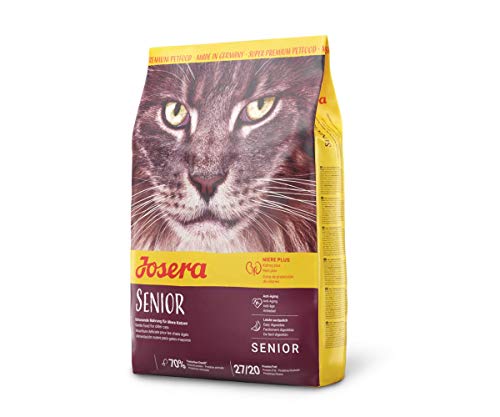 JOSERA Senior 1 x 400 g Adult Premium Trockenfutter für ausgewachsene empfindliche Katzen Geflügel Reis extra verträgliche Rezeptur weizenfrei Katzenfutter 1er Pack