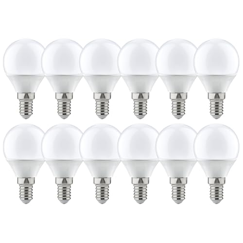 NCC-Licht 12 x LED Leuchtmittel Tropfen 5 5W 40W E14 matt 470lm warmweiß 2700K
