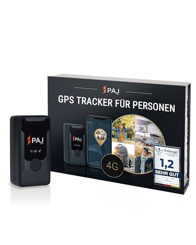PAJ   Easy Finder 4G   für Senioren Demenz   Ortungsgerät SOS Notrufknopf   Kinder   bis zu 10 Tage Akkulaufzeit im Standby Modus   Mini