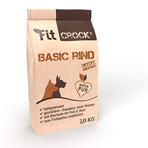 Fit Crock Hundefutter trocken Basic Rind Mini 10kg getreidefrei