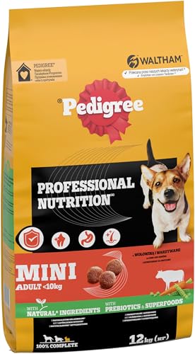 PEDIGREE Professional Nutrition Trocken für kleine Hunde Rind Gemüse 12kg