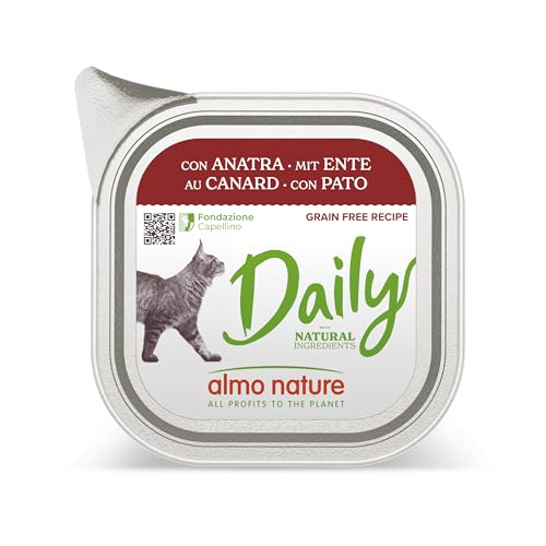 almo nature Daily Nassfutter für Erwachsene Katzen mit Ente - Packung mit 3 2 kg 32 x 100 g