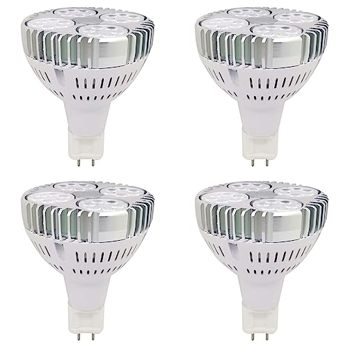 TPMAFF 4er-Pack PAR30-LED-Lampe G12-Sockel 30 Watt 3000 Lumen PAR30-Spotlight-Glühbirne integrierter Kühlventilator 36 Abstrahlwinkel entspricht 100 Watt Halogen Nicht dimmbar