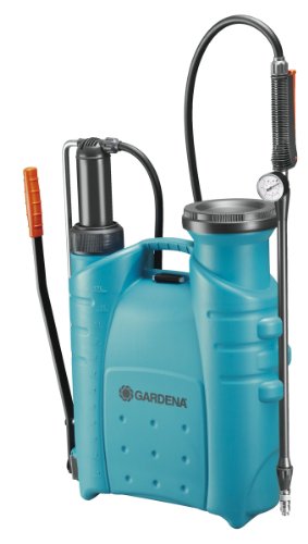 Gardena Comfort RÃ¼ckenspritzgerÃ¤t 12 l DrucksprÃ¼hgerÃ¤t zur Pflege von Pflanzen ObstgehÃ¶lzen auch fÃ¼r LinkshÃ¤nder Teleskop-SprÃ¼hlanze 885-20