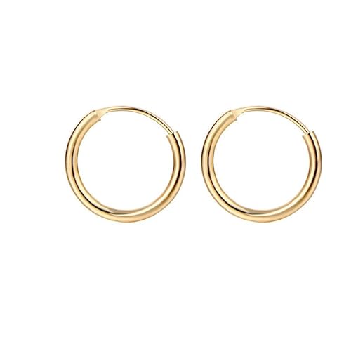 Vintage Metall Kleine Kreis Creolen Punk Runde Schwarze Gothic Legierung Ohrringe für Frauen Männer Huggies Ohrring Hip Hop Schmuck Fashion