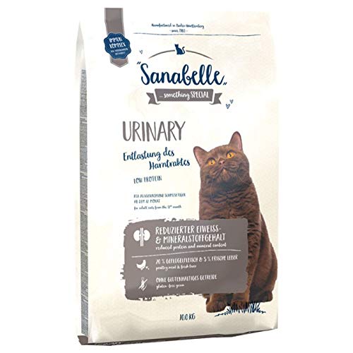 Sanabelle Trockenfutter für ausgewogen und glutenfrei für ausgewachsene Katzen ab 12 Monaten mit empfindlichem Harnsystem 10 kg