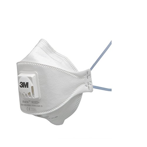 3M 9322 Aura FFP2 Ventil Einweg-Atemschutzgerät Masken 10 Stück