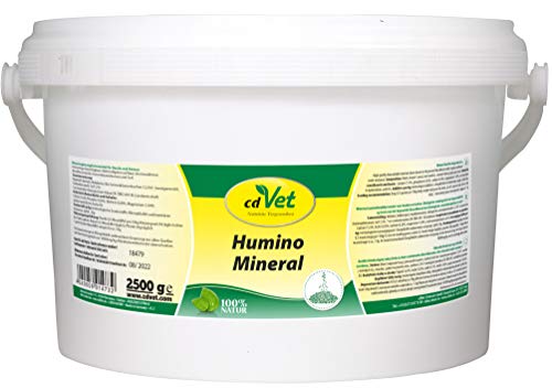 cdVet Naturprodukte HuminoMineral 2 5 kg - Hund Katze - Mineralergänzungsfuttermittel - Magen-Darm Regulation - Vitamin Mineralstoffgeber - hoher Zink Magnesiumgehalt - Zellschutz - Gesundheit