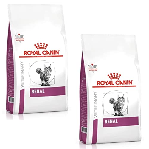 Royal Canin Veterinary Renal Doppelpack 2 x 400 g Diät-Alleinfuttermittel für ausgewachsene Katzen Zur Unterstützung bei Nierenproblemen Mit niedrigem Phosphorgehalt