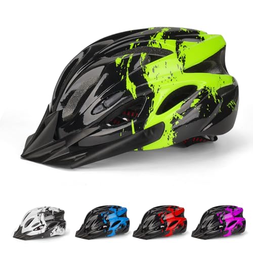  Verstellbarer Kinderhelm für Jungen Mädchen im Alter von 5 15 Jahren Multisport Kinderhelm 50 59cm Sicherheitshelm für Fahrrad Roller Skating Green S 50 55cm